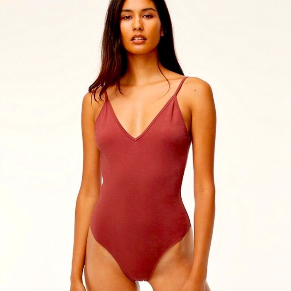 Sunday Best Annie bodysuit in Red Rust